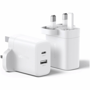 Ugreen 2 Port Fast Charger USB C & A 20W