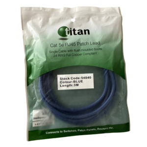 Titan Cat RJ45 Patch Lead 3M